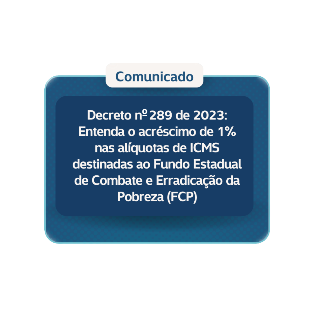 Tributação sobre consumo terá acréscimo de 1% a partir de maio de 2023